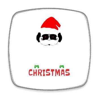 Das ist mein Weihnachtspyjama Santa Gamer Video - Viereckiger Kühlschrankmagnet - Weiß - Vorne