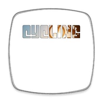 Bike - Square fridge magnet - white - Front
