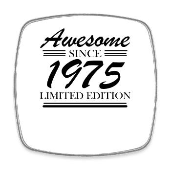 1975 - Born 1975 - Square fridge magnet - white - Front