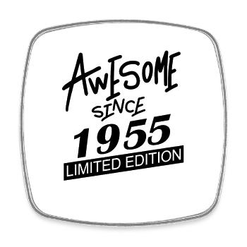 1955 - Jahrgang 1955 - Viereckiger Kühlschrankmagnet - Weiß - Vorne