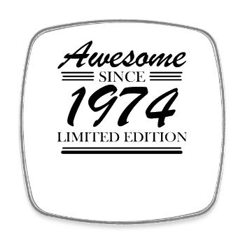 1974 - Square fridge magnet - white - Front