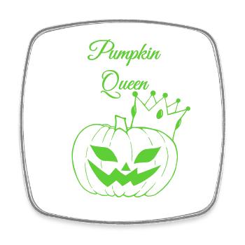  Kürbiskönigin Halloween Design - Viereckiger Kühlschrankmagnet - Weiß - Vorne