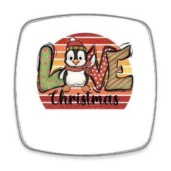 Cadeau de Noël Penguin Penguin Pingouin - Magnet carré - blanc - Devant
