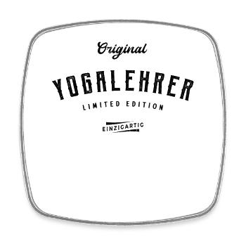 Yogalehrer Limited Edition - Viereckiger Kühlschrankmagnet - Weiß - Vorne