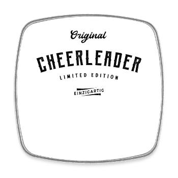 Cheerleader Limited Edition Lustiges Cheerleading - Viereckiger Kühlschrankmagnet - Weiß - Vorne