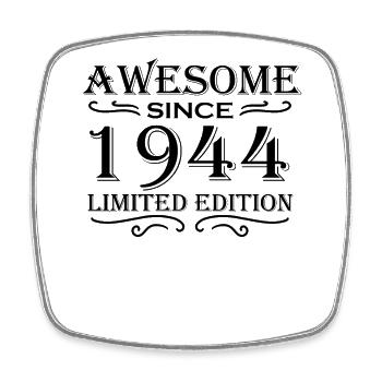 1944 - Jahrgang 1944 - Viereckiger Kühlschrankmagnet - Weiß - Vorne