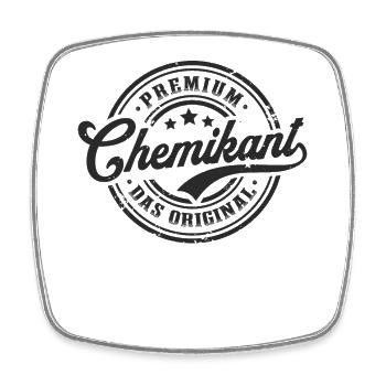 Chemikant Original Chemie Lustiges Chemiker - Viereckiger Kühlschrankmagnet - Weiß - Vorne