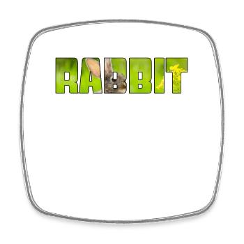 Hare - Square fridge magnet - white - Front