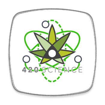 Cannabis Science Weed Weed Weed Weeds - Square fridge magnet - white - Front