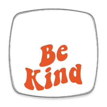 Dude Be Kind No Bullying - Viereckiger Kühlschrankmagnet - Weiß - Vorne
