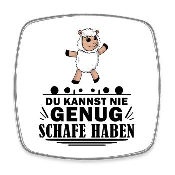 Schafe Schaf Schafzüchter Geschenk - Viereckiger Kühlschrankmagnet - Weiß - Vorne
