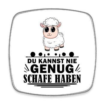 Schafe Schaf Schafzüchter Geschenk - Viereckiger Kühlschrankmagnet - Weiß - Vorne