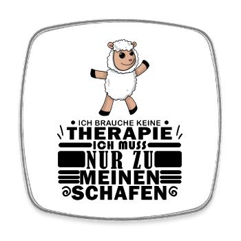 Schafe Schaf Schafzüchter Geschenk - Viereckiger Kühlschrankmagnet - Weiß - Vorne