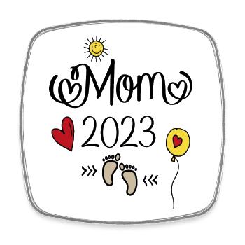 May 2023 - Square fridge magnet - white - Front
