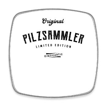 Pilzsammler Limited Edition Pilze Lustiges Pilz - Viereckiger Kühlschrankmagnet - Weiß - Vorne