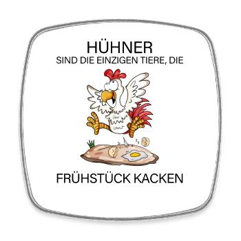 Landwirt Landwirte Huhn Hühner Spruch - Viereckiger Kühlschrankmagnet - Weiß - Vorne