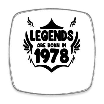 1978 - Born 1978 - Square fridge magnet - white - Front