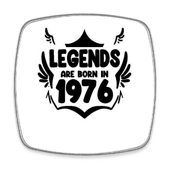 1976 - Born 1976 - Square fridge magnet - white - Front