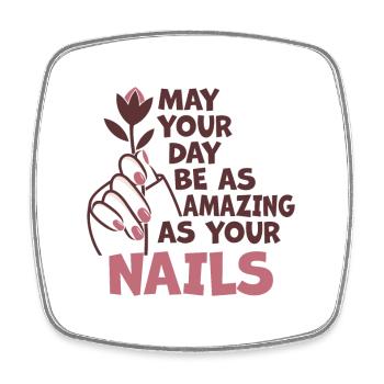 May Your Day Be As Amazing Nageltante - Viereckiger Kühlschrankmagnet - Weiß - Vorne