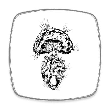 Environmental protection Climate protection - Square fridge magnet - white - Front