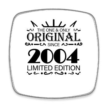 2004 - Jahrgang 2004 - Geburtsjahr 2004 - Viereckiger Kühlschrankmagnet - Weiß - Vorne