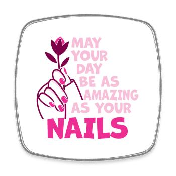 May Your Day Be As Amazing Nageltante - Viereckiger Kühlschrankmagnet - Weiß - Vorne