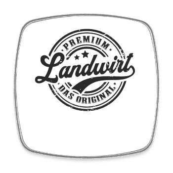 Landwirt Original Bauernhof Lustiges Bauer - Viereckiger Kühlschrankmagnet - Weiß - Vorne