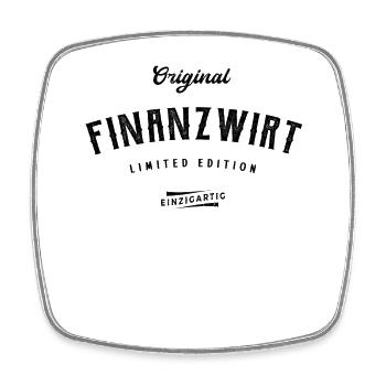 Finanzwirt Limited Edition - Viereckiger Kühlschrankmagnet - Weiß - Vorne
