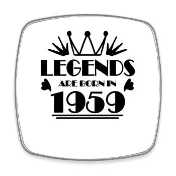 1959 - Jahrgang 1959 - Viereckiger Kühlschrankmagnet - Weiß - Vorne