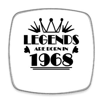 1968 - Jahrgang 1968 - Viereckiger Kühlschrankmagnet - Weiß - Vorne