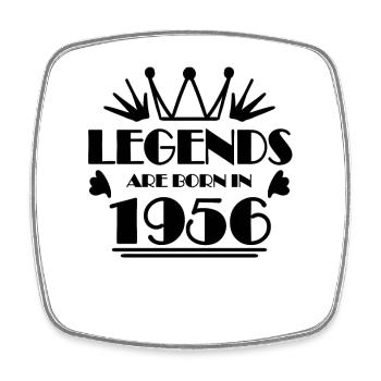 1956 - Jahrgang 1956 - Viereckiger Kühlschrankmagnet - Weiß - Vorne