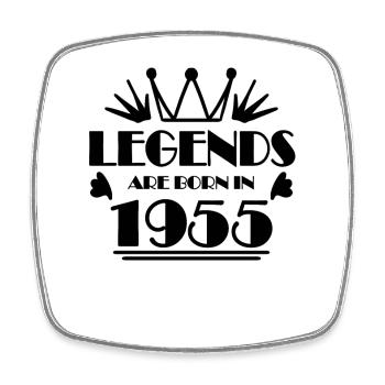 1955 - Jahrgang 1955 - Viereckiger Kühlschrankmagnet - Weiß - Vorne