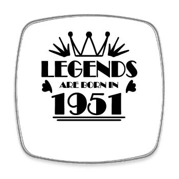 1951 - Jahrgang 1951 - Viereckiger Kühlschrankmagnet - Weiß - Vorne