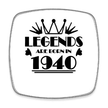 1940 - Born 1940 - Square fridge magnet - white - Front