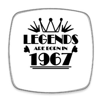 1967 - Jahrgang 1967 - Viereckiger Kühlschrankmagnet - Weiß - Vorne