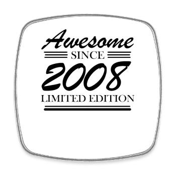 2008 - Jahrgang 2008 - Fantastisch seit 2008 - Viereckiger Kühlschrankmagnet - Weiß - Vorne