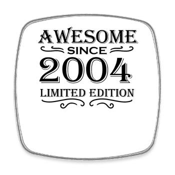 2004 - Jahrgang 2004 - Viereckiger Kühlschrankmagnet - Weiß - Vorne