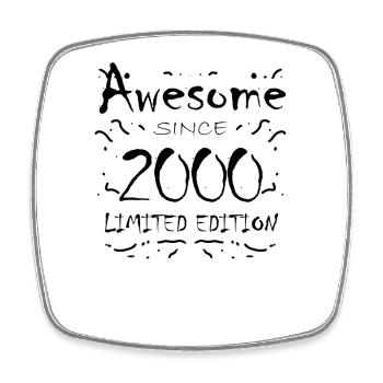 2000 - Jahrgang 2000 - Fantastisch seit 2000 - Viereckiger Kühlschrankmagnet - Weiß - Vorne