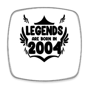 2004 - Jahrgang 2004 - Viereckiger Kühlschrankmagnet - Weiß - Vorne