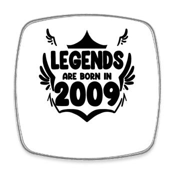 2009 - Square fridge magnet - white - Front