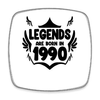 1990 - Born 1990 - Square fridge magnet - white - Front