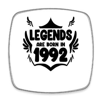 1992 - Viereckiger Kühlschrankmagnet - Weiß - Vorne