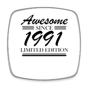 1991 - Born 1991 - Fantastic since 1991 - Square fridge magnet - white - Front