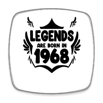 1968 - Jahrgang 1968 - Viereckiger Kühlschrankmagnet - Weiß - Vorne