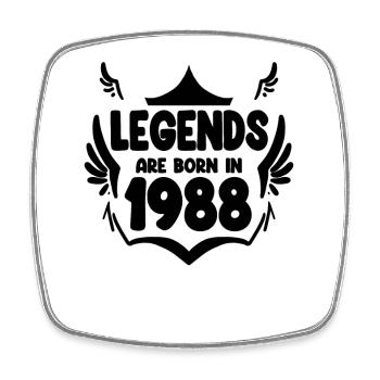 1988 - Born 1988 - Square fridge magnet - white - Front