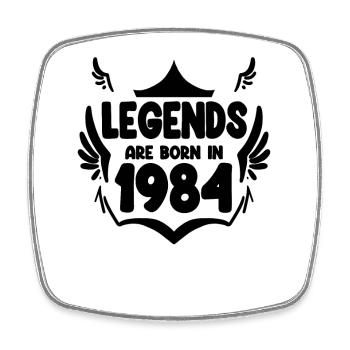 1984 - Jahrgang 1984 - Viereckiger Kühlschrankmagnet - Weiß - Vorne