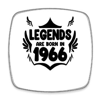 1966 - Jahrgang 1966 - Viereckiger Kühlschrankmagnet - Weiß - Vorne