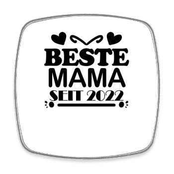 Beste Mama seit 2022 - Viereckiger Kühlschrankmagnet - Weiß - Vorne
