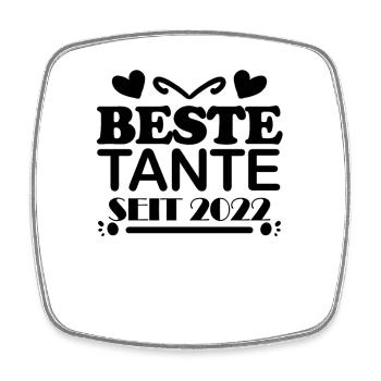 Beste Tante seit 2022 - Viereckiger Kühlschrankmagnet - Weiß - Vorne