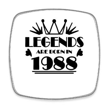 1988 - Born 1988 - Square fridge magnet - white - Front